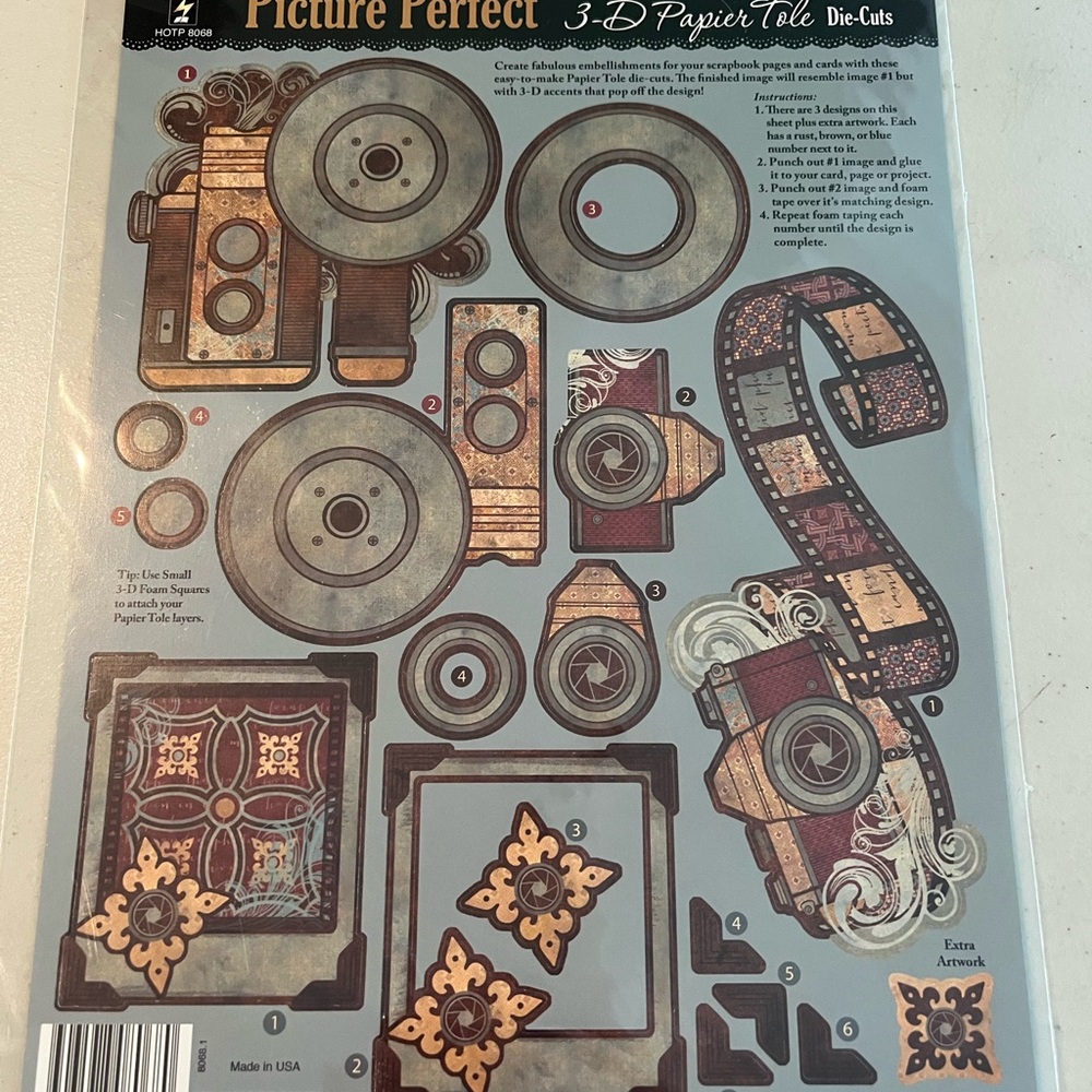 Picture Perfect 3-D Papier Tole Die-Cuts by